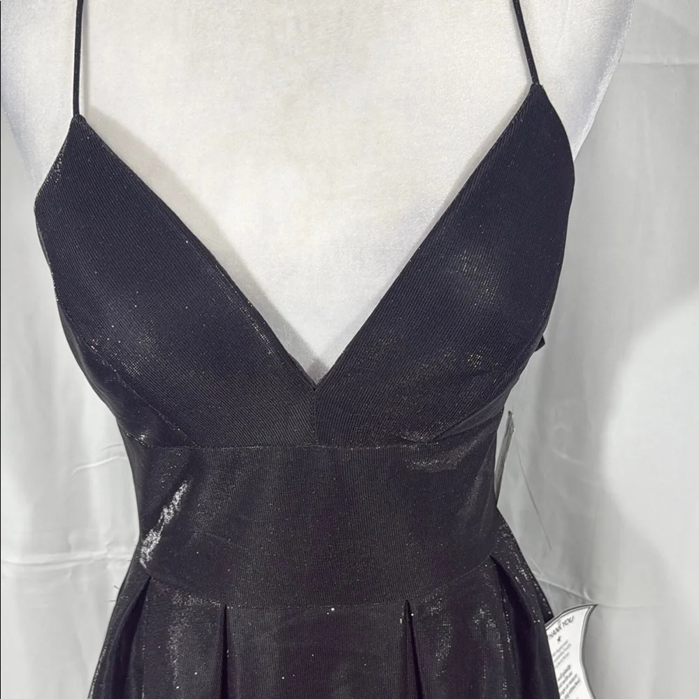 Betsy & Adam Black Fit & Flare Mini Dress Sz 6 NWT